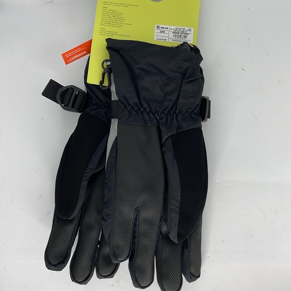 All in Motion Snowsport waterproof gloves S/M black/grey NWT - Picture 2 of 5